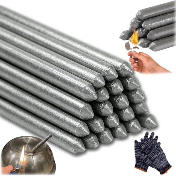 Powder Cored Aluminum Welding Rod, Low Temperature Universal Welding Rod, Lighter Melt Welding Rods, Weldable Copper Aluminum Welding Sticks(12PCS)