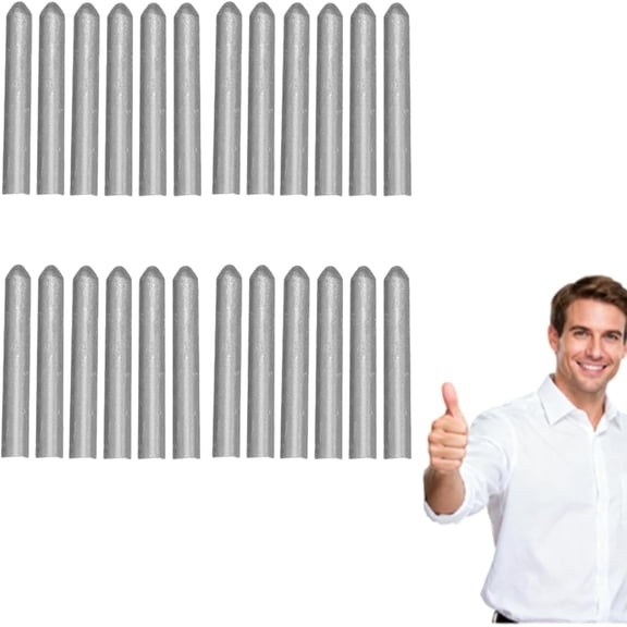 Powder Cored Aluminum Welding Rod, Quick Metal Repairs Without Bulky Equipment, Low-Temperature, Easily Fusible Aluminum Welding Rods, Suitable for Water Tanks and Pipes. Multi-fun (24pcs)