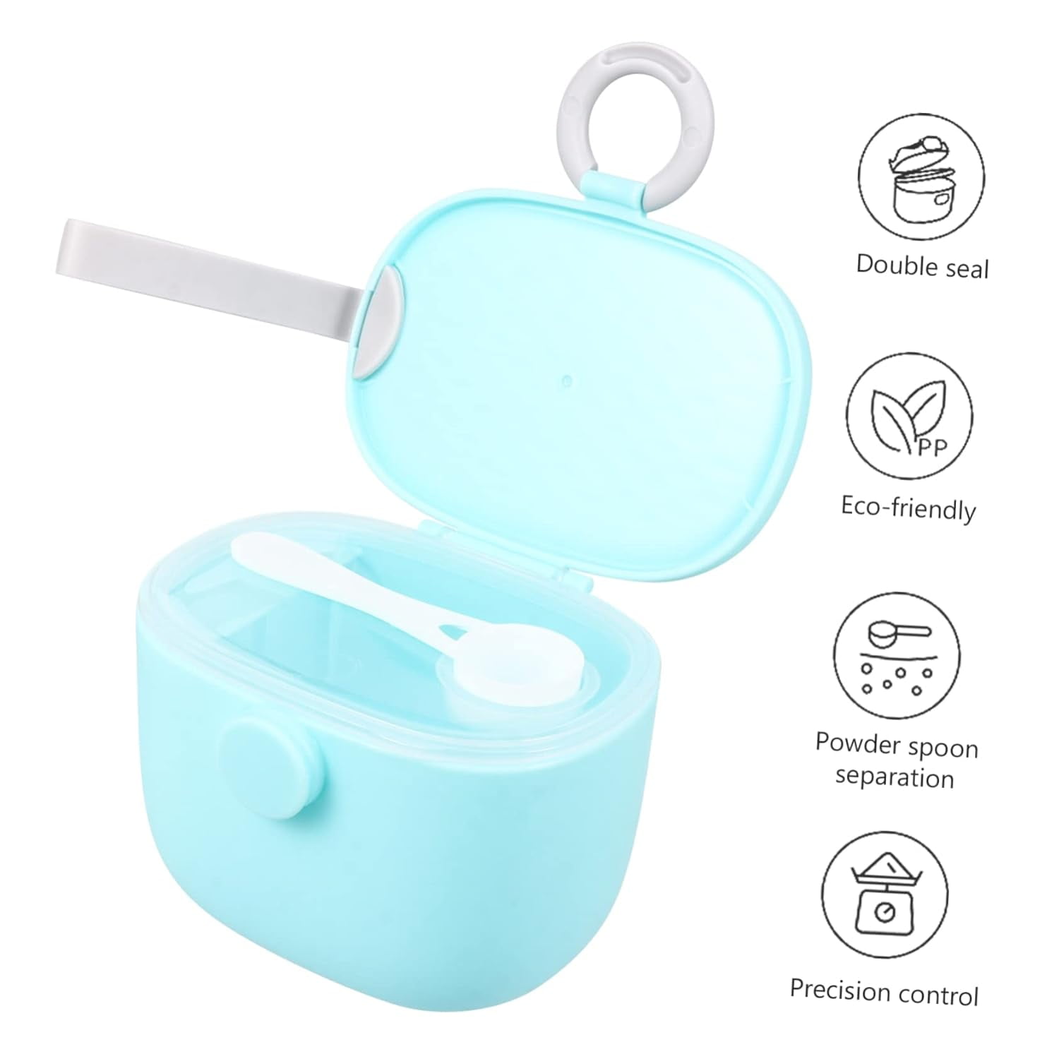 Powder Dispenser, Travel Powder Container, Portable Large Capacity Milk ...