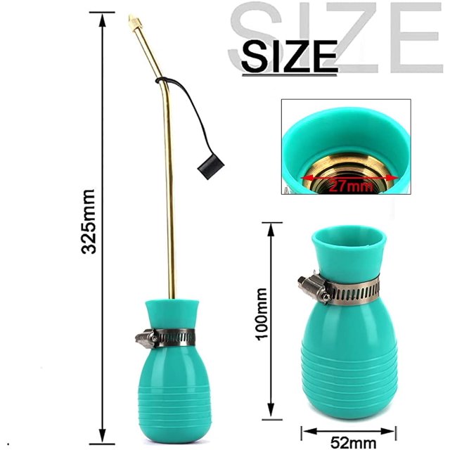 Powder Duster, Large Diatomaceous Earth Bulb Duster Applicator With