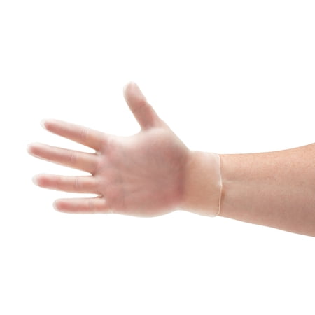 Powder-Free Vinyl Disposable General Purpose Gloves, Clear, Large, 5 Mil, 100/Box, 360 boxes