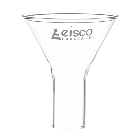 Powder Funnel, 45mm - 60 Angle - Plain Stem, 20mm - Borosilicate Glass - Eisco Labs