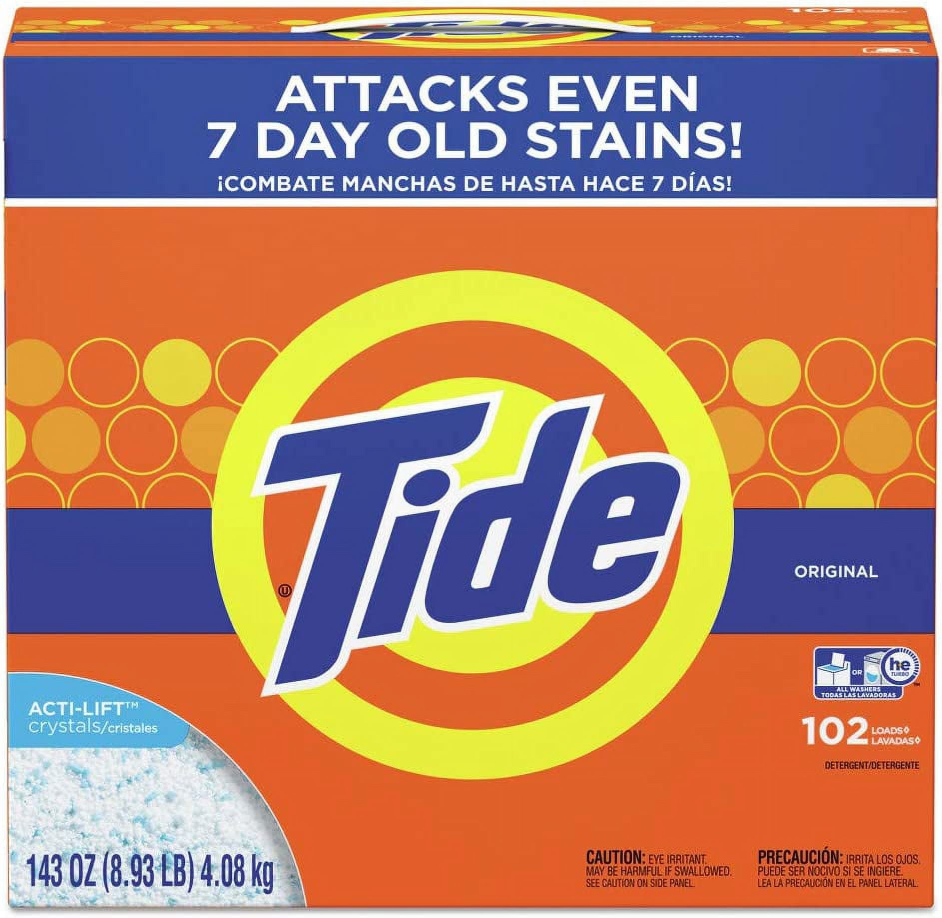 Tide 85006 2-Piece/Carton 143 Oz. Box Laundry Detergent Powder - Original Scent