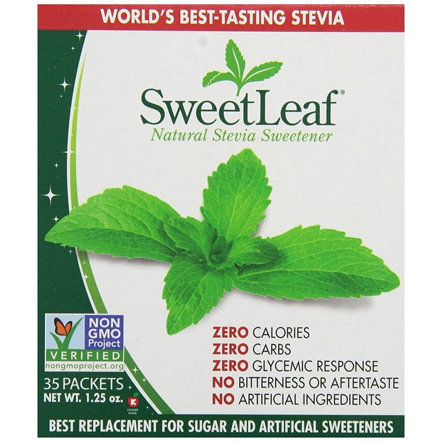 Powder Packets Zero Calorie Sweetener with Leaf Extract, No