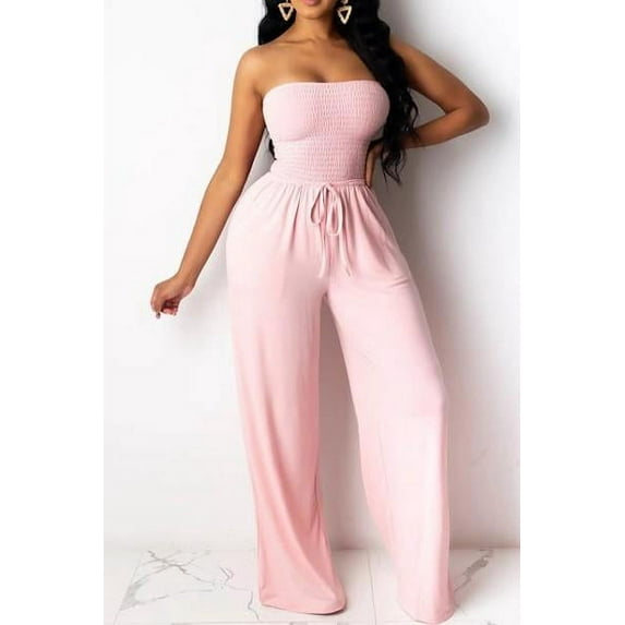 Powder Pink Jumpsuit - Large