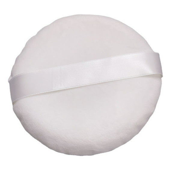 Powder Puff 5.1Inch Large Loose Powder Puff For Body Powder Ultra Soft Washable Velour Fluffy Body Powder Puffs With Ribbon