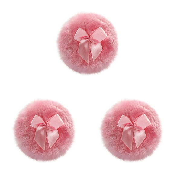Powder Puff Baby Powder Puff Glitter Round Bow Baby Powder Puff Bow Knot Body Powder Puff Round Powder Puff Washable Sponges for Face Vintage Makeup Compact Lot Makeup Applicator Pads Makeup