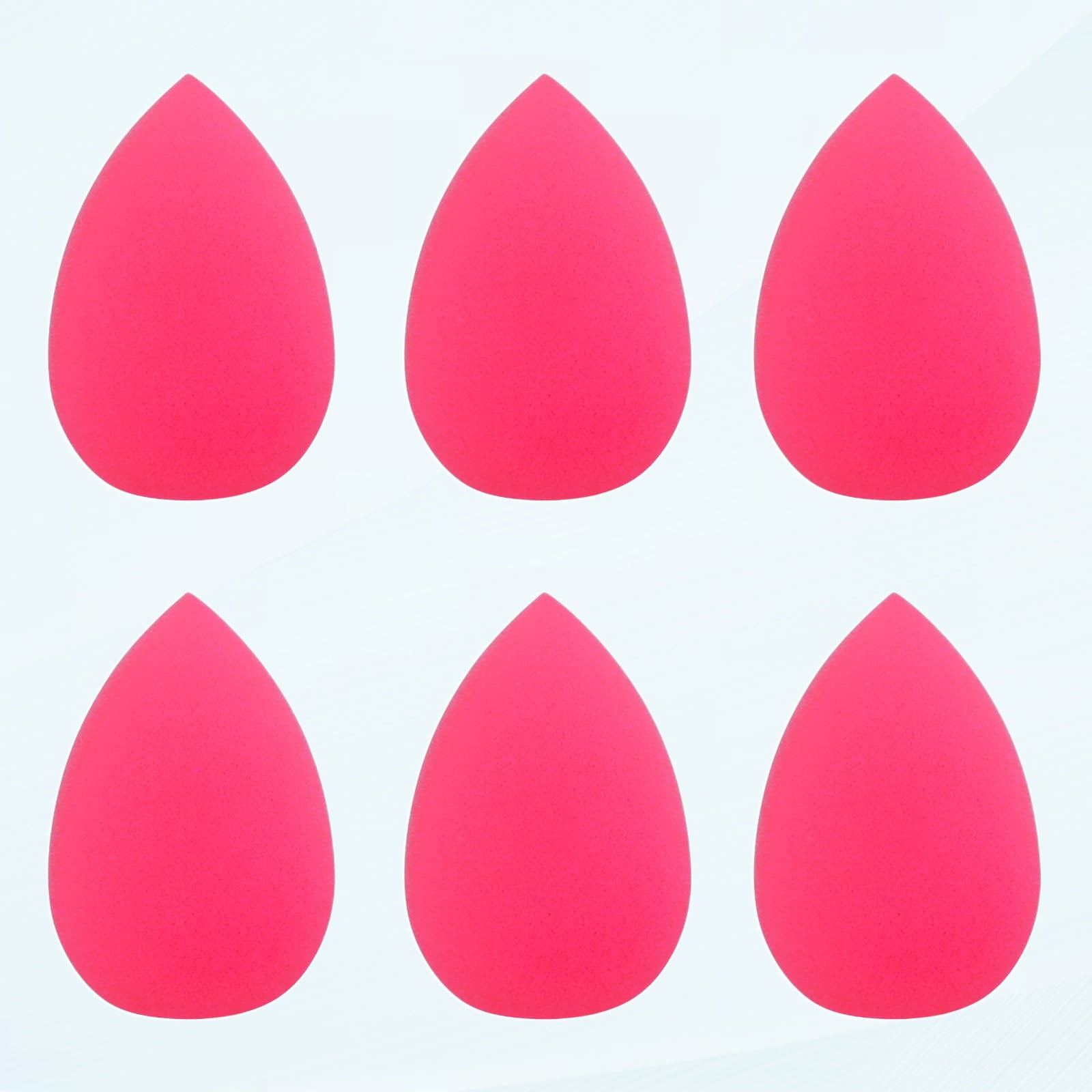 Powder Puff Beauty Blender 6 Pieces Makeup Egg Soft Wedge Facial Sponge