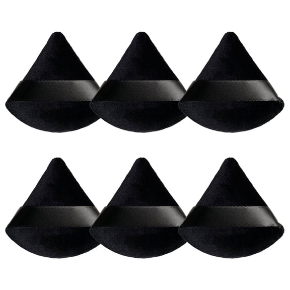 Powder Puff Face Soft Triangle Makeup Puff For Loose Powder Mineral Powder Body Powder-Balck
