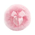 thumbnail image 1 of Powder Puff Long Plush Baby Body Soft Washable Cosmetic Dusting Puff with Ribbon Handle, Pink, 1 of 10
