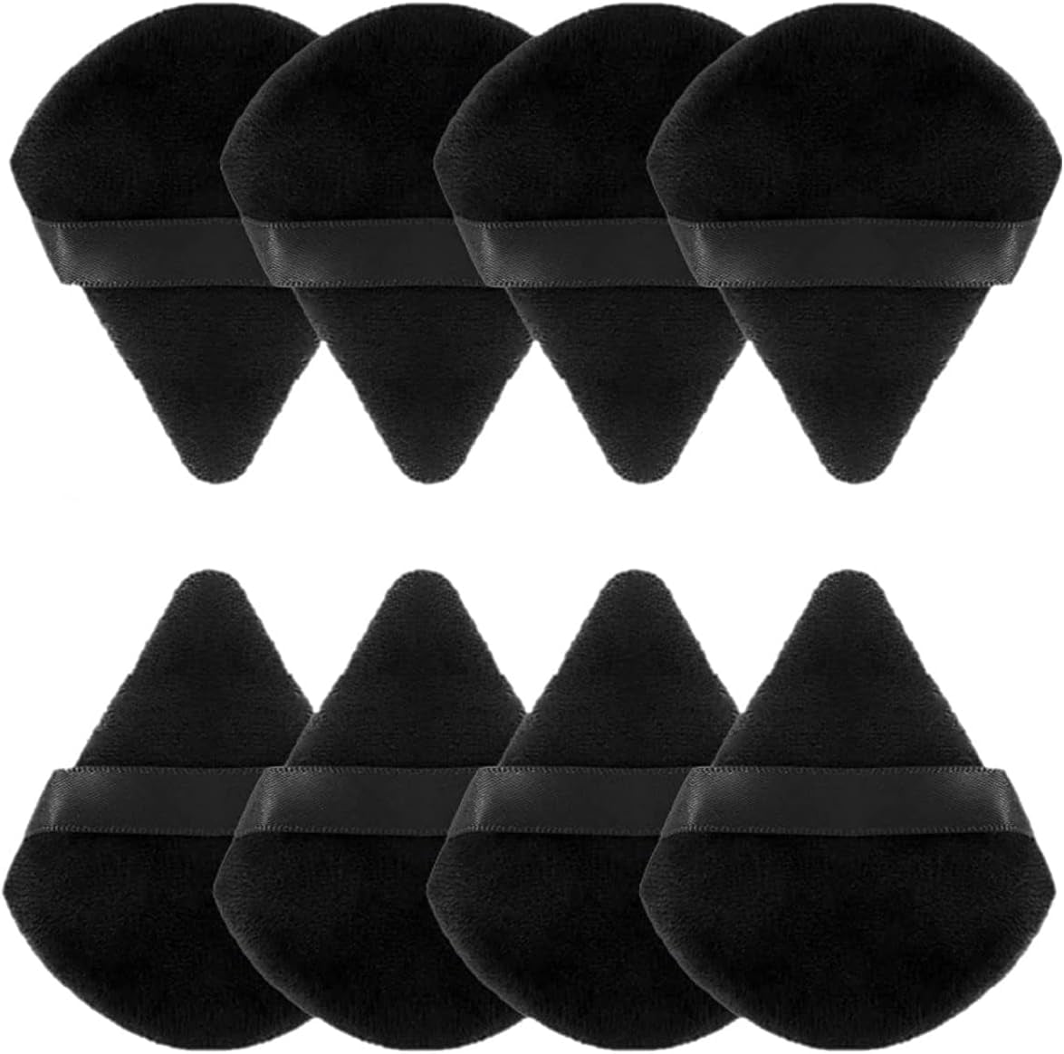 Powder Puff,Triangle powder puff - 8 Pieces Pure Cotton Makeup Powder