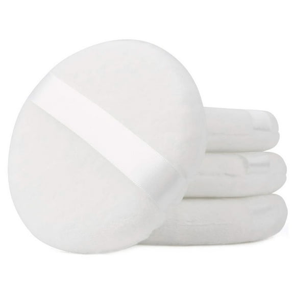 Powder Puff, Ultra Soft Washable Large Round Velour Powder Puff Loose Powder Puff
