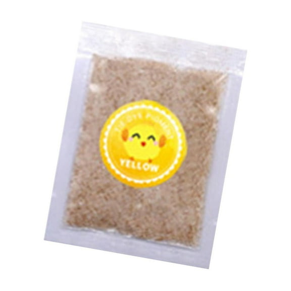 Powder Refill Powder Packets Easy to Use Cold Water Dye Powder, Fabric Dye Bright Color Powder Packets for Handmade Project Yellow
