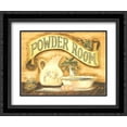 thumbnail image 1 of Powder Room 2x Matted 14x12 Black Ornate Framed Art Print by Becca Barton, 1 of 2