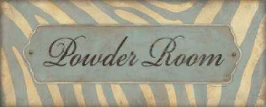 Powder Room Canvas Art - Stephanie Marrott (24 x 48)