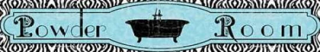 Powder Room III Canvas Art - Lisa Wolk (12 x 36)