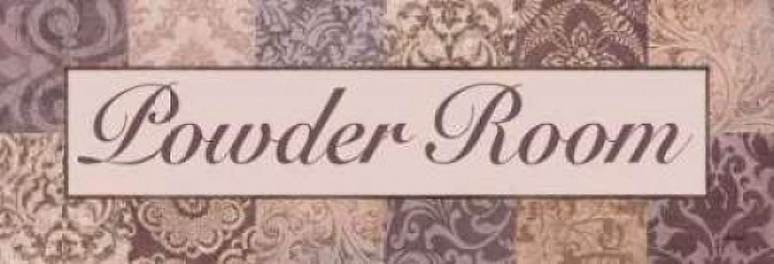 Powder Room Purple Canvas Art - Todd Williams (8 x 24)