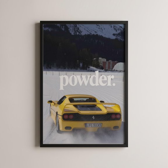 Powder Ski Lifestyle Luxury Winter Decor, Unframed Poster