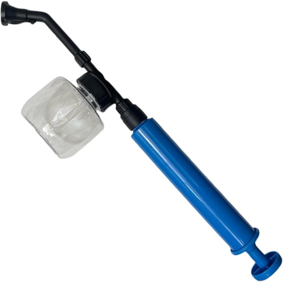 Powder Sprayer, Garden Duster with Adjustable Telescopic Rod 250ml Transparent Tank for Fruit Tree Pollination & Garden Use