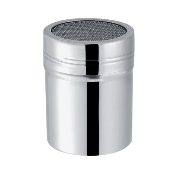 Powder Sugar Shaker with Lid,Stainless Steel Fine Mesh Shaker, for Sifter Cocoa,Cinnamon Powder,Icing Sugar,Chocolate Coffee[Medium size]