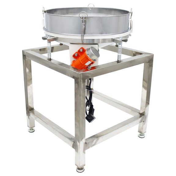 Powder Vibrating Sieve Automatic Powder Electric Stainless Steel Shaker with 40 and 100 Mesh 110V