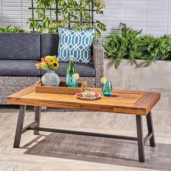 Powder - coated Metal Frame / Bring a Raw Industrial Feel to Your Home with Coffee Table