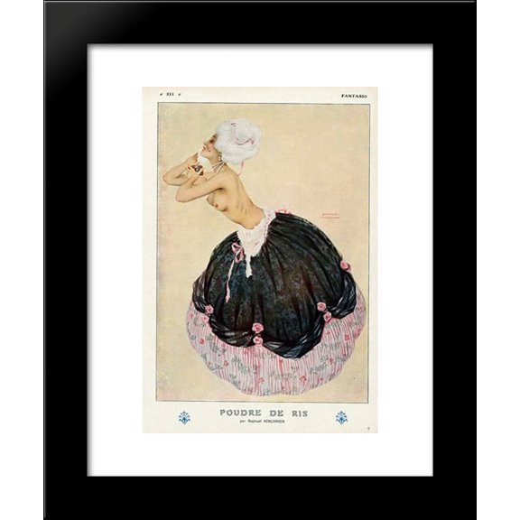Powder of Ris 20x24 Framed Art Print by Raphael Kirchner