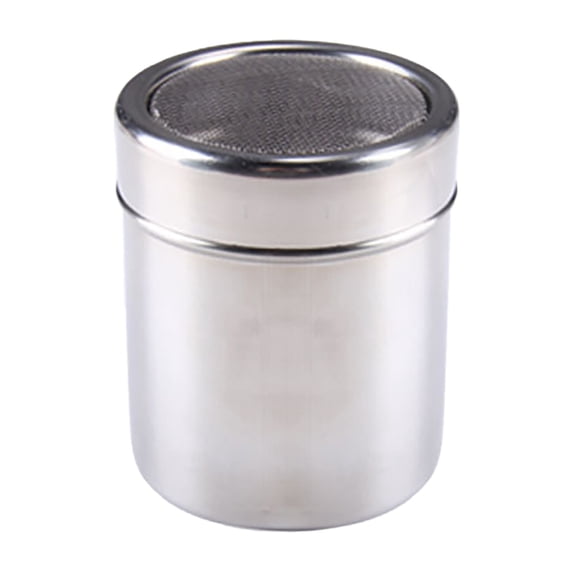 Powdered Sugar Shaker Duster, Cinnamon Shaker Flour Sifter, Fine Mesh Stainless Steel Dredge for Baking, Soda, Flour, Cinnamon, Cocoa, Coffee, Condiment Small