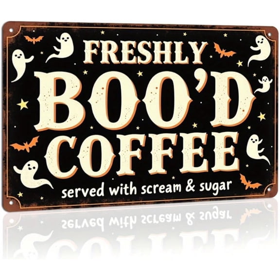 Powders & Elixirs Black Bat Apothecary Halloween Retro Metal Tin Sign Wall Art Decor for Home Farmhouse Halloween Party Indoor Outdoor 8x12 Inch