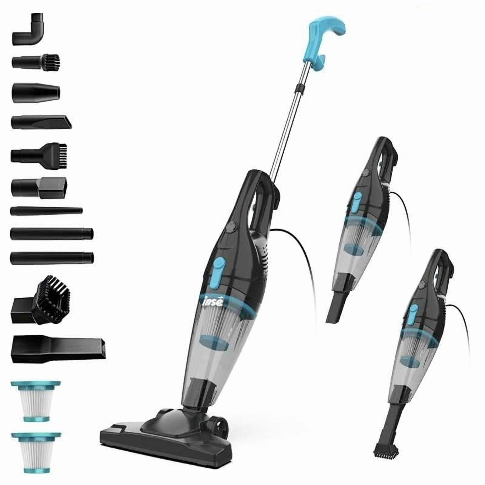 Poweart Corded Vacuum Cleaner,9 in 1 Powerful Suction,16kPa Lightweight Handheld Cleaner for Carpet,Hard Floor,Pet Hair