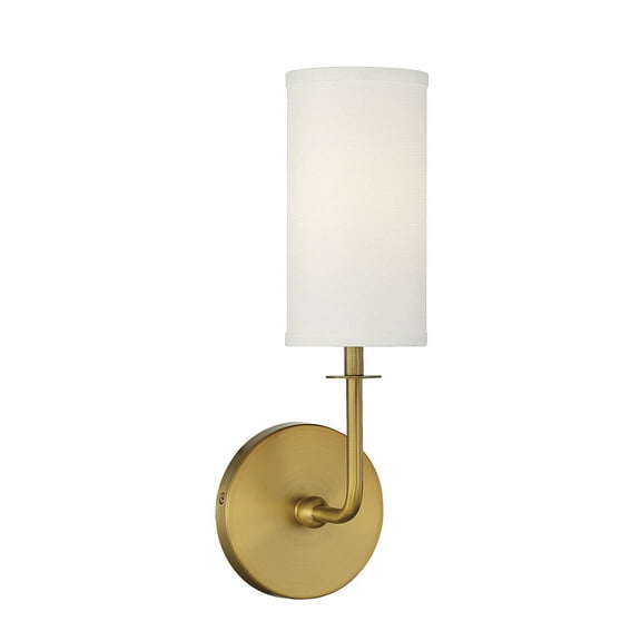 Powell 1-Light Wall Sconce in Warm Brass