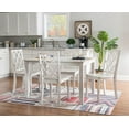 thumbnail image 1 of Powell 5 Piece MDF & Iron Dining Table Set, Black, 1 of 20
