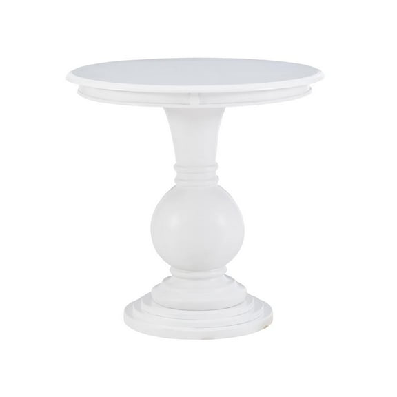 Powell Adeline Round Accent Table White