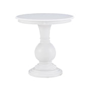 Powell Adeline Round Accent Table White