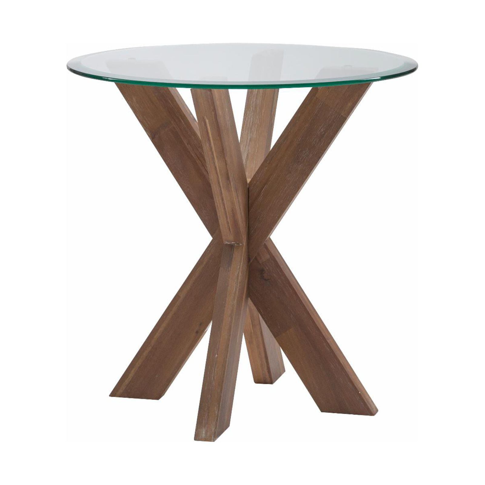 Powell Adler X Base Side Table - Dark Espresso - Walmart.com