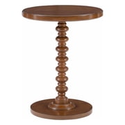 Powell Aurora Round Pedestal Side Table - Hazelnut