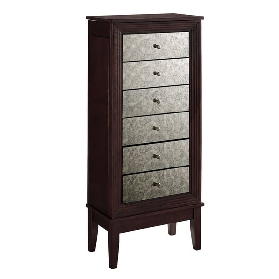 Powell Ava Jewelry Armoire, Cognac