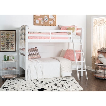 Powell Beckett White Wood Twin Bunk Bed