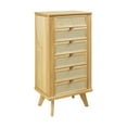 thumbnail image 1 of Powell Beelner Cane Jewelry Armoire, Natural, 1 of 16