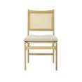 thumbnail image 1 of Bina Rattan Cane Folding Dining Side Chair, Beige, 1 of 8