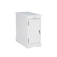 thumbnail interactive-video image 1 of Linon Bartow Multi Function Storage Accent Table Charging Station in White Wood, 1 of 24