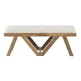 thumbnail image 1 of Powell Byan Upholstered Bench Brown, 1 of 6