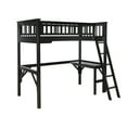 thumbnail image 1 of Powell Channon Twin Loft Bed with Study, Black, 1 of 11