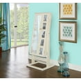 thumbnail image 1 of Powell Cheval Photo Jewelry Armoire With Five-Photo Display, White, 1 of 16