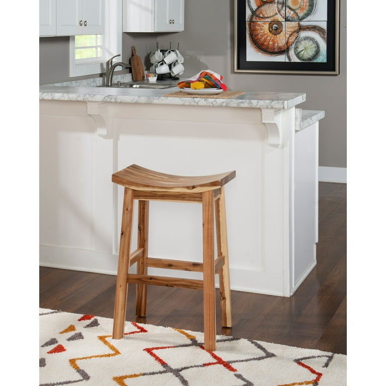 Curved wood bar stool best sale