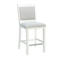 thumbnail image 1 of Powell Drew 25" Counter Stool, Set of 2, White/Gray, 1 of 10
