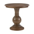 thumbnail image 1 of Powell Elissa Round Pedestal Indoor Accent Side Table, 26" Tall, Natural, 1 of 13