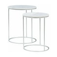 thumbnail image 1 of Fonner Nesting Tables White Marble, 1 of 7