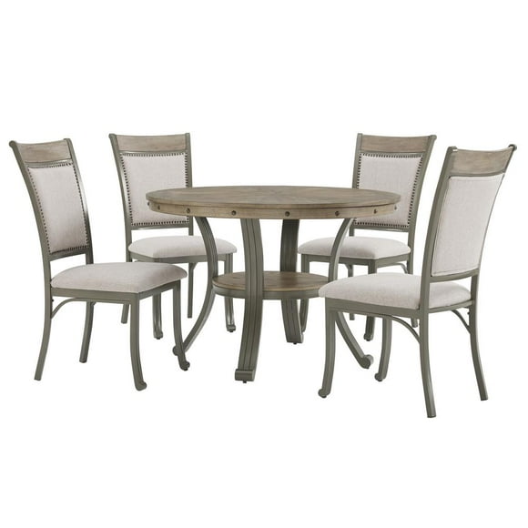 Powell Franklin Dining Side Chair Pewter 2 Pack