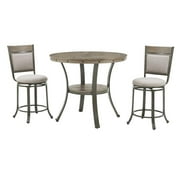 Powell Franklin Gathering Counter Height 42 inch - Round Pub Table Pewter